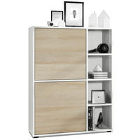 HIGHBOARD Cuba Türen in Eiche sägerau - Eiche San Remo, Holzwerkstoff (79/105.5/35.5cm) - Vladon