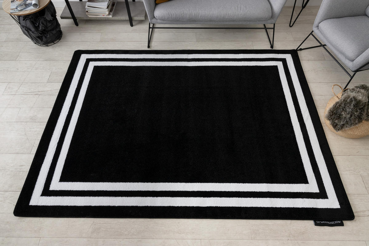 TEPPICH Hampton 80/150 cm - Schwarz, Textil (80/150cm) - rugsX