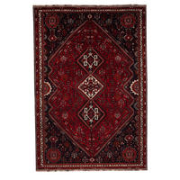 ORIENTTEPPICH handgeknüpft Gashgai Rot 321/221 cm Schurwolle - Rot, Textil (221/321cm) - Looma