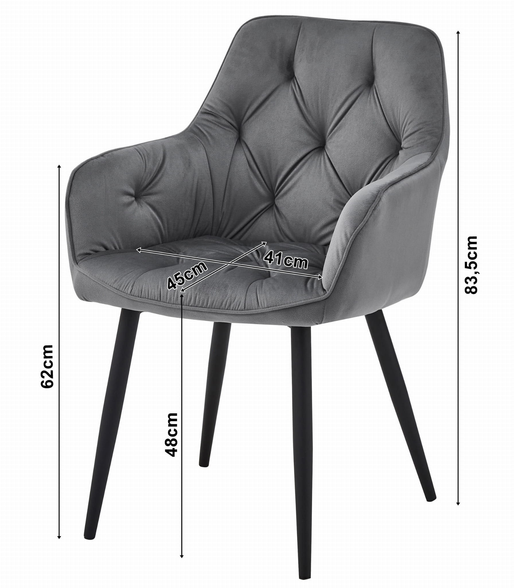 Thumbnail - Komodee Stuhl, Grün, Textil, 56x84x62 cm, Esszimmer, Stühle, Esszimmerstühle, Vierfußstühle