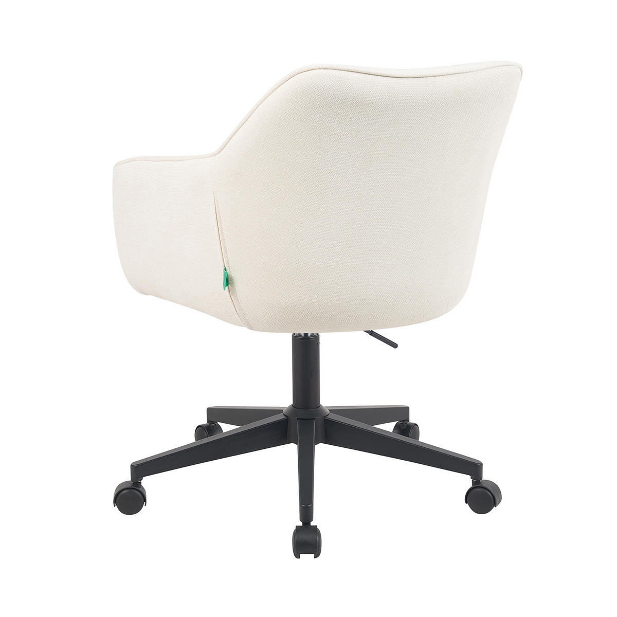 BÜROSTUHL Mika-Elio 2er-Set - Creme/Schwarz, Textil/Metall (60/79/61cm) - DUBI Möbel