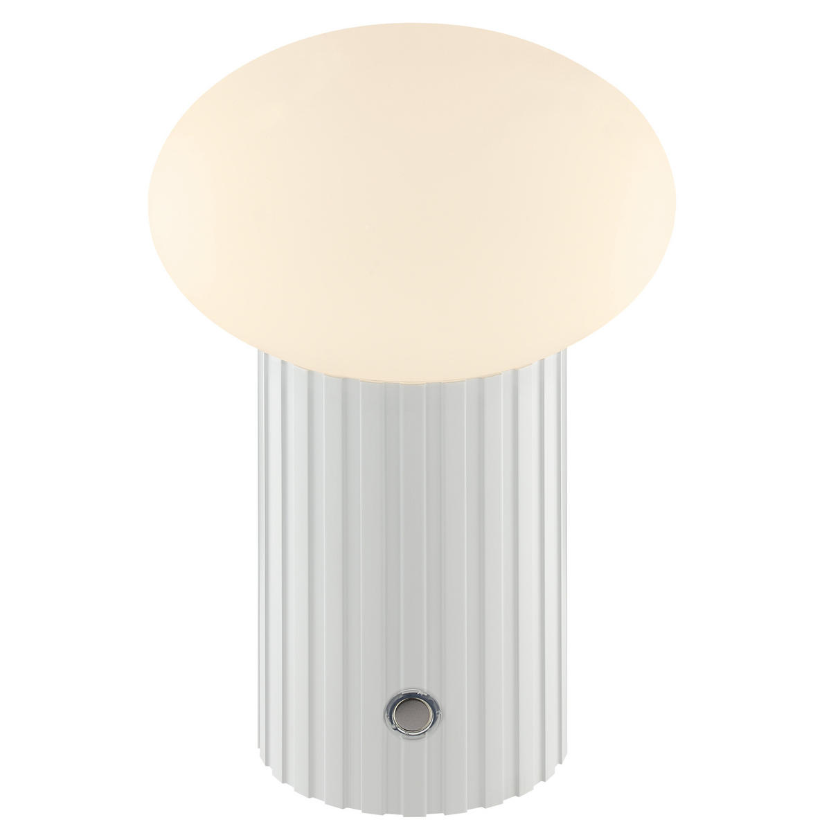 TISCHLEUCHTE Venti Weiß 12/12/18 cm - Weiß, Kunststoff (12/12/18cm) - Brilliant