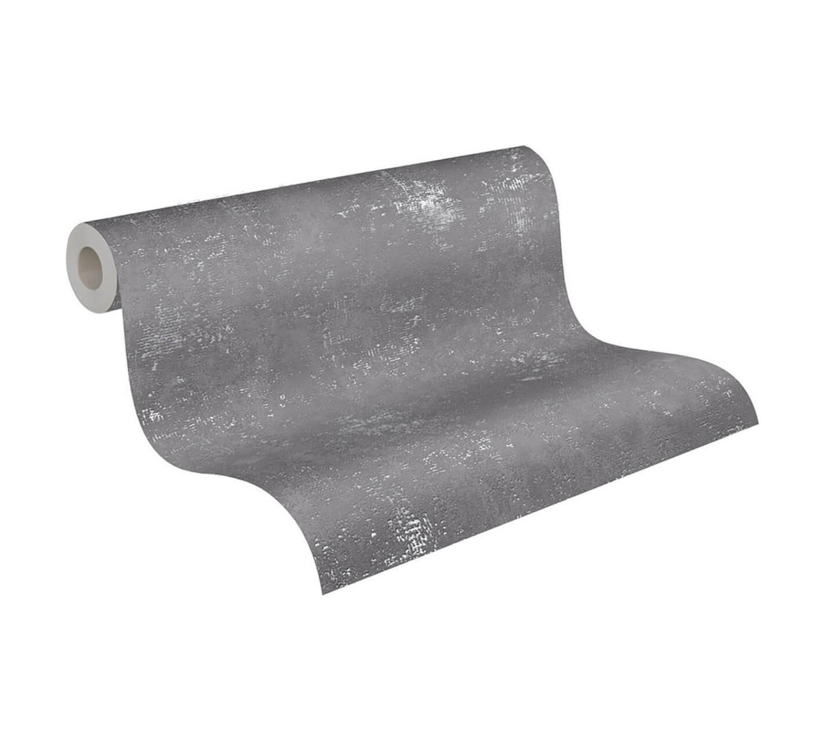 VLIESTAPETE Grau 53/1005 cm - Grau, Textil (53/1cm) - KUNSTLOFT