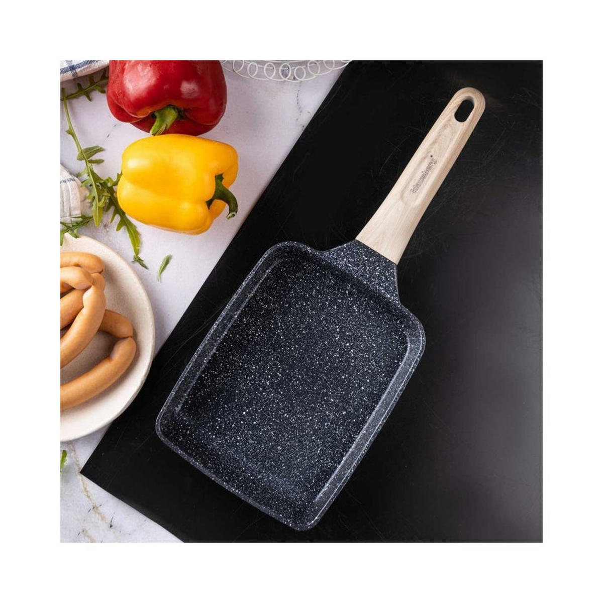 PFANNKUCHENPFANNE Schwarz 20/15/4 cm 56770 - Schwarz, Metall (20cm) - Klausberg 