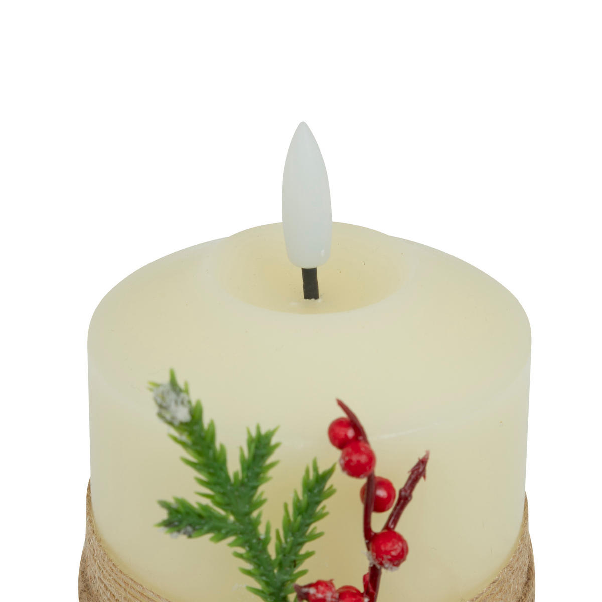 LED-PARAFFINKERZE Dekorativ 10 cm - Weiß, Kunststoff (7.5/12.5/7.5cm) - Atmosphera Createur d´interieur