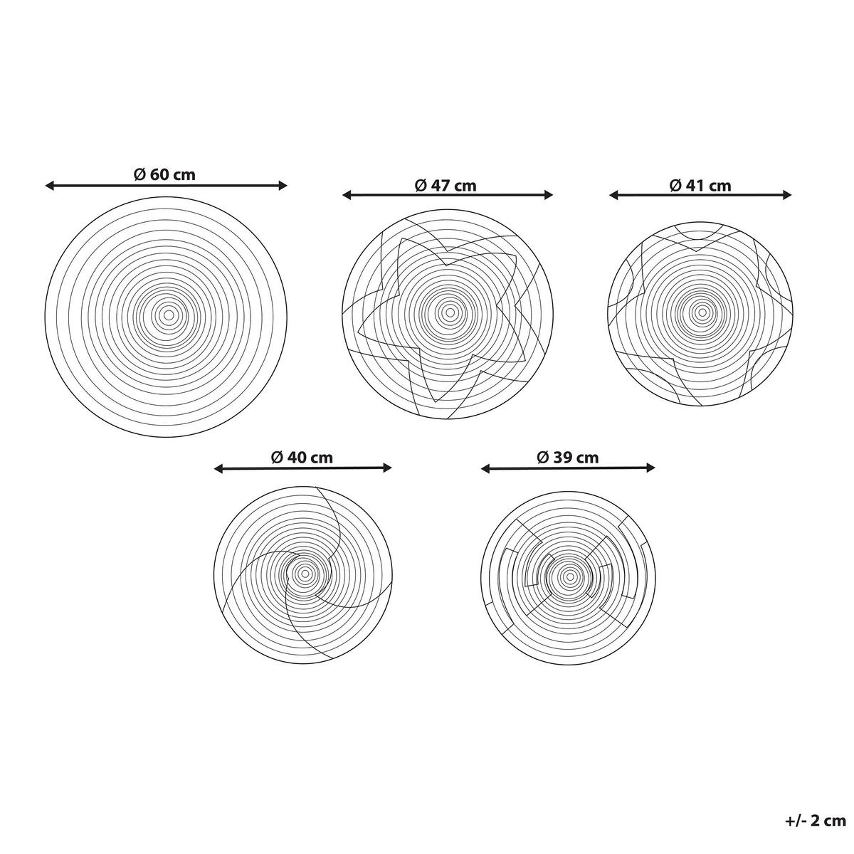 WANDDEKORATION Seegras natürlich Parore - Naturfarben, Naturmaterialen (60/60/60cm) - Beliani