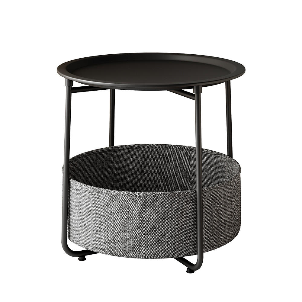 COUCHTISCH Liva Schwarz 47 x 50 cm - Schwarz, Holzwerkstoff (50/47/50cm) - Vicco