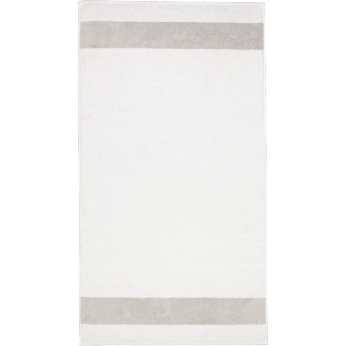 HANDTÜCHER LUXURY DOUBLE 2560 BRILLIANT WHITE - 76 - Weiß, Textil (80/150cm) - Zöllner
