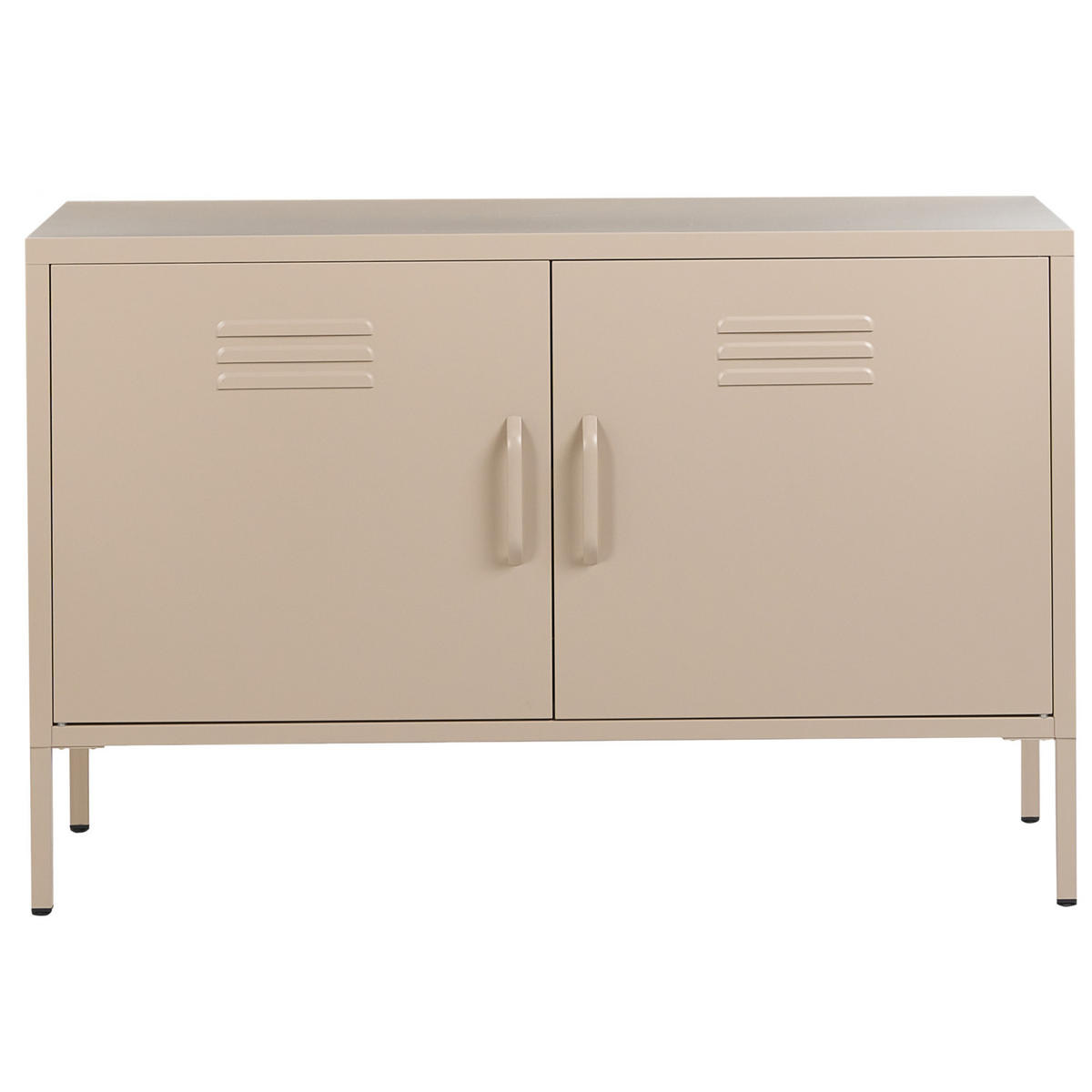 BÜROSCHRANK Metall Beige Uria - Beige, Metall (100/65/40cm) - Beliani