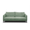 SOFA VILT 3-Sitzer, mintgrün - Schwarz/Mintgrün, Holzwerkstoff/Kunststoff (202/89/94cm) - Courtois Laville