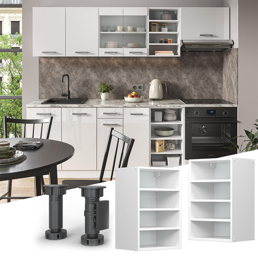 HÄNGESCHRANK R-Line Weiß 40 cm - Weiß, Holzwerkstoff (40/60/29cm) - Vicco