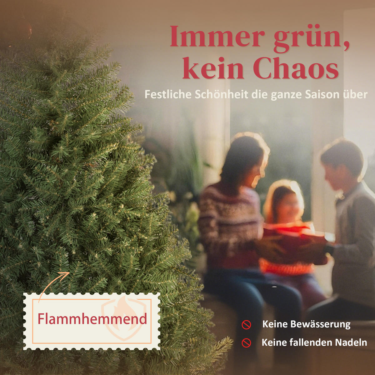 WEIHNACHTSBAUM künstlich 150 cm Christbaum mit 992 dichten Zweigen Grün - Grün, Kunststoff (150cm) - HOMCOM