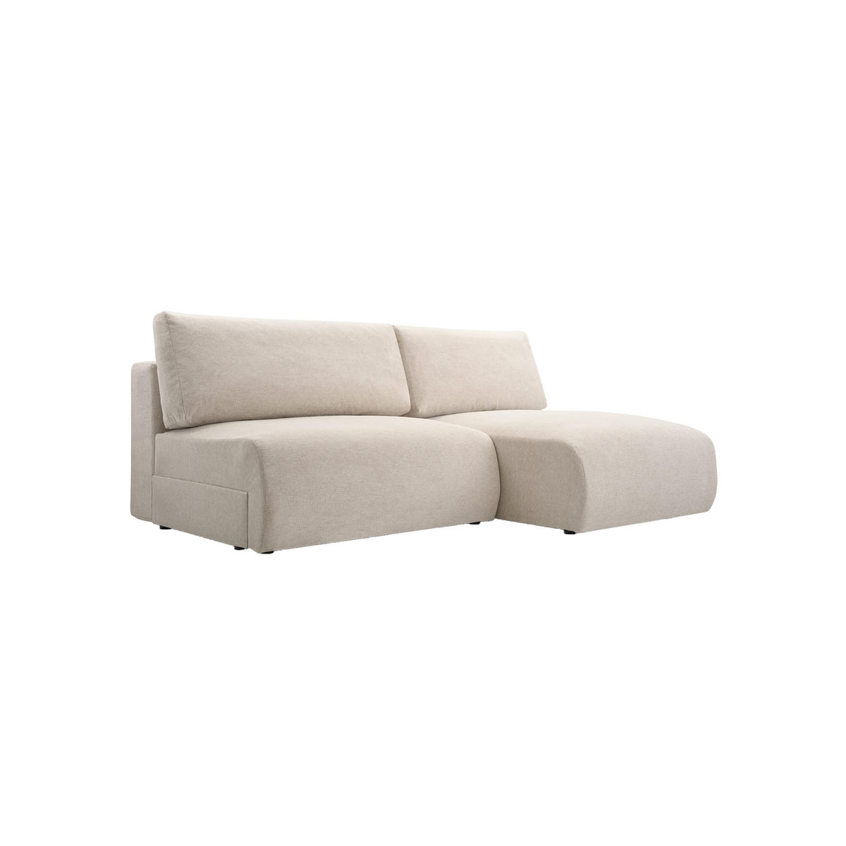 ECKSOFA Ripley mit Schlaffunktion, Beige - Beige, Textil (223/150cm) - Fedve