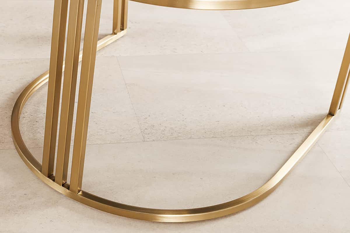 STUHL EXTRAVAGANCIA Chenille Dunkelgrün 80 cm - Goldfarben/Grün, Kunststoff/Metall (60/81/63cm) - riess-ambiente