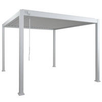 PERGOLA Weiß - Weiß, Metall (308/230/308cm) - MCW