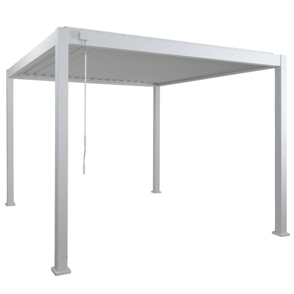 PERGOLA Weiß - Weiß, Metall (308/230/308cm) - MCW
