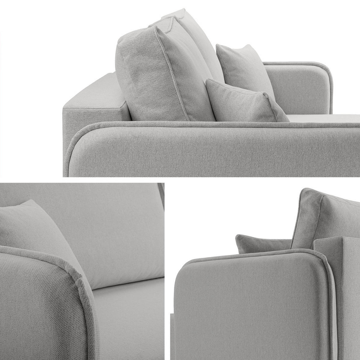 ECKSOFA Malody, Seite: Rechts - Gelb/Schwarz, Holz/Kunststoff (227/147cm) - MIRJAN24