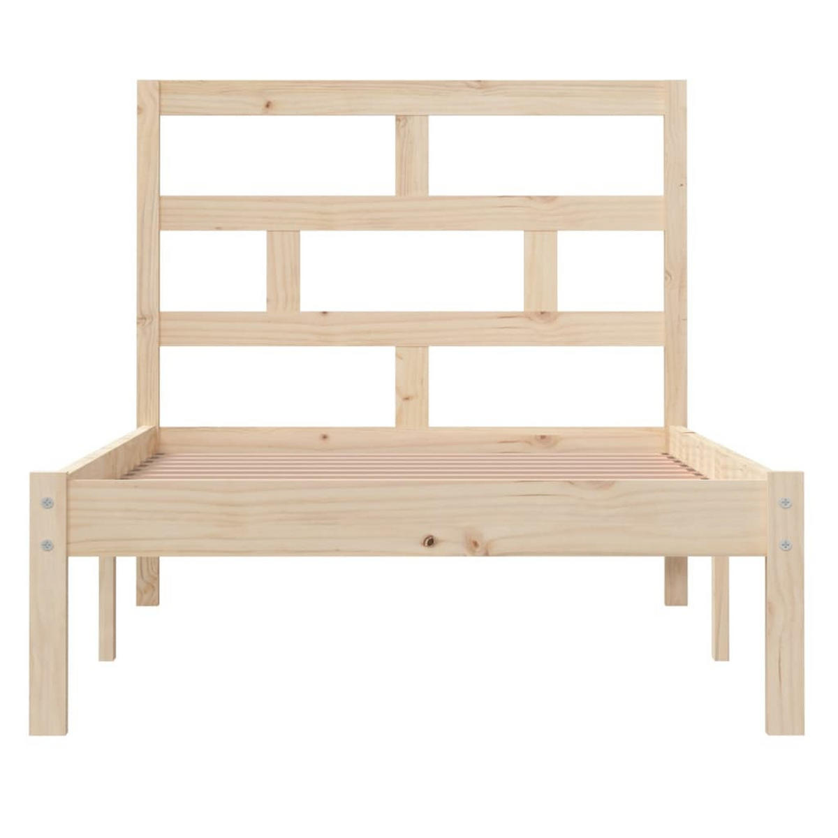 BETT Keating 100/195.5 cm - Braun, Holz (100/190cm) - Nettlife