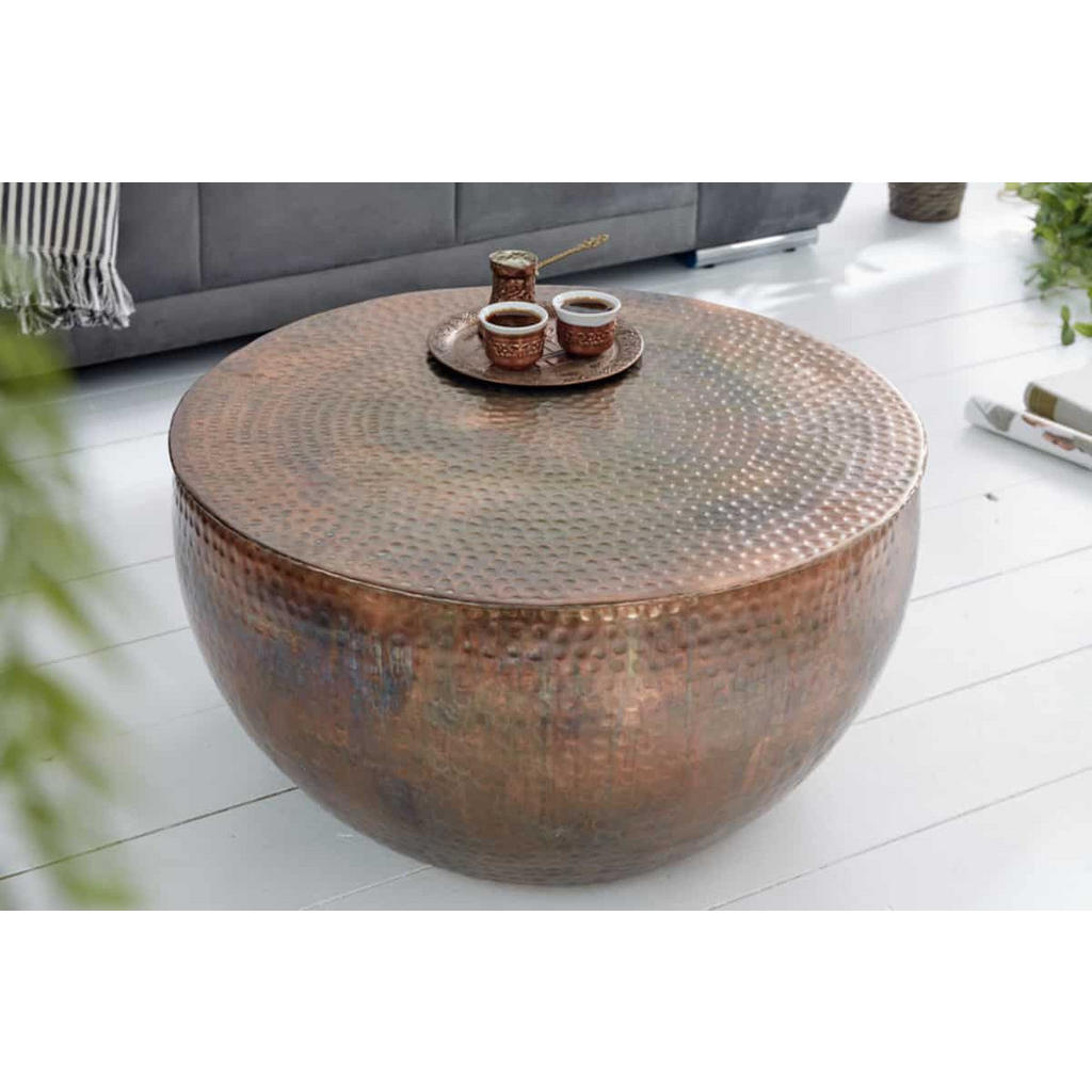 Thumbnail - riess-ambiente Couchtisch, Kupfer, Metall, Rund,Rund, 60x30x60 cm, Wohnzimmer, Wohnzimmertische, Couchtische