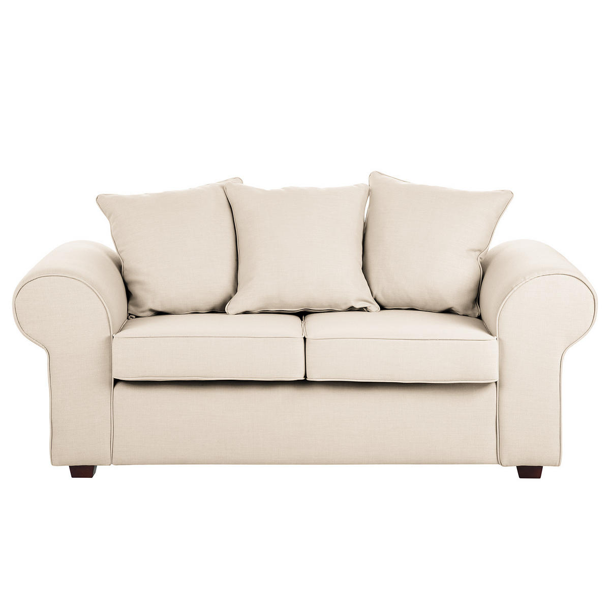 SOFA - Webstoff - Beige, Textil (187/84/90cm) - home24