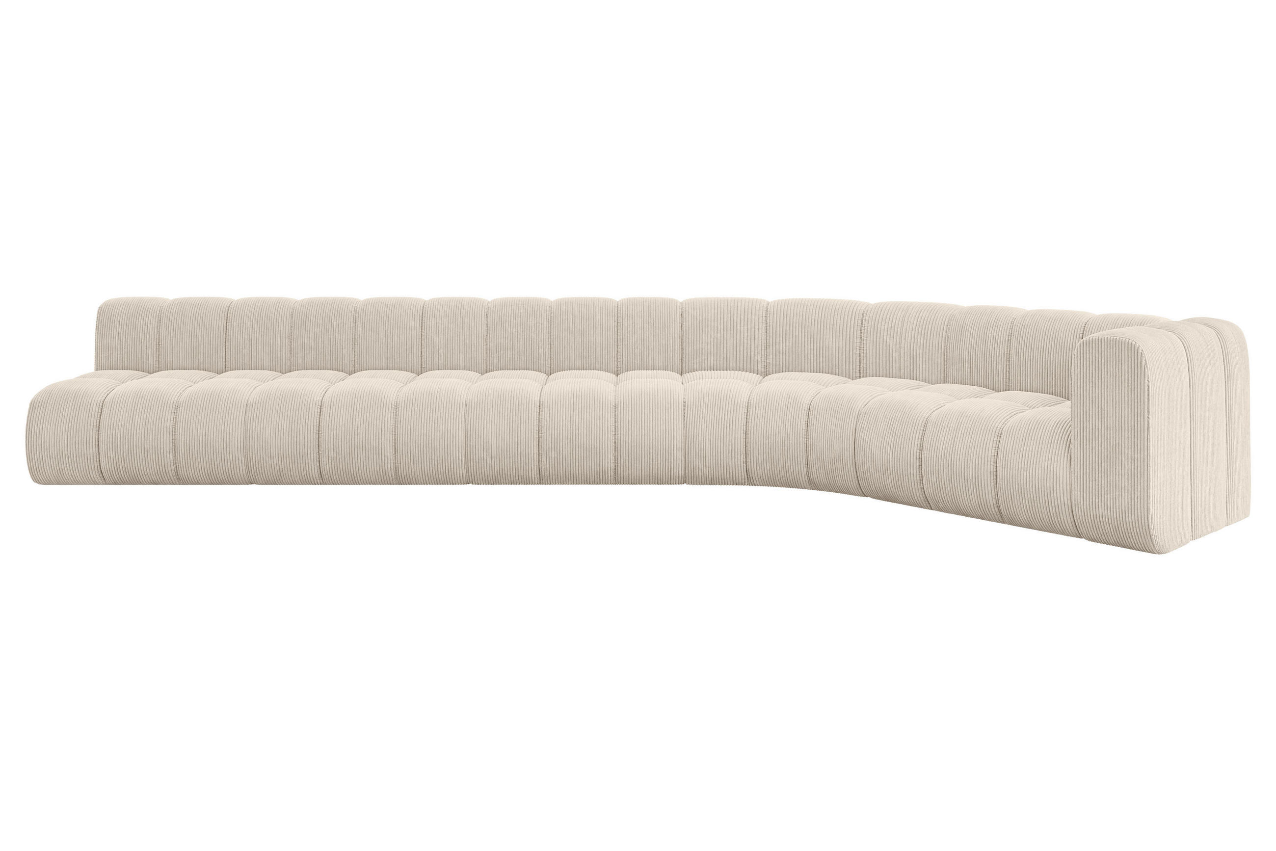 ECKSOFA modulares Sofa Karex-L3 - 490x194x70 cm Beige - Beige, Holzwerkstoff/Textil (490/194cm) - ALTDECOR