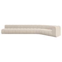 ECKSOFA modulares Sofa Karex-L3 - 490x194x70 cm Beige - Beige, Holzwerkstoff/Textil (490/194cm) - ALTDECOR