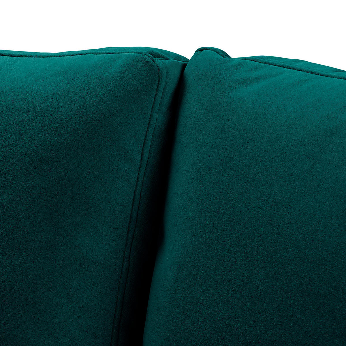 2-SITZER SOFA - Samt - Petrol, Textil (150/80/86cm) - home24