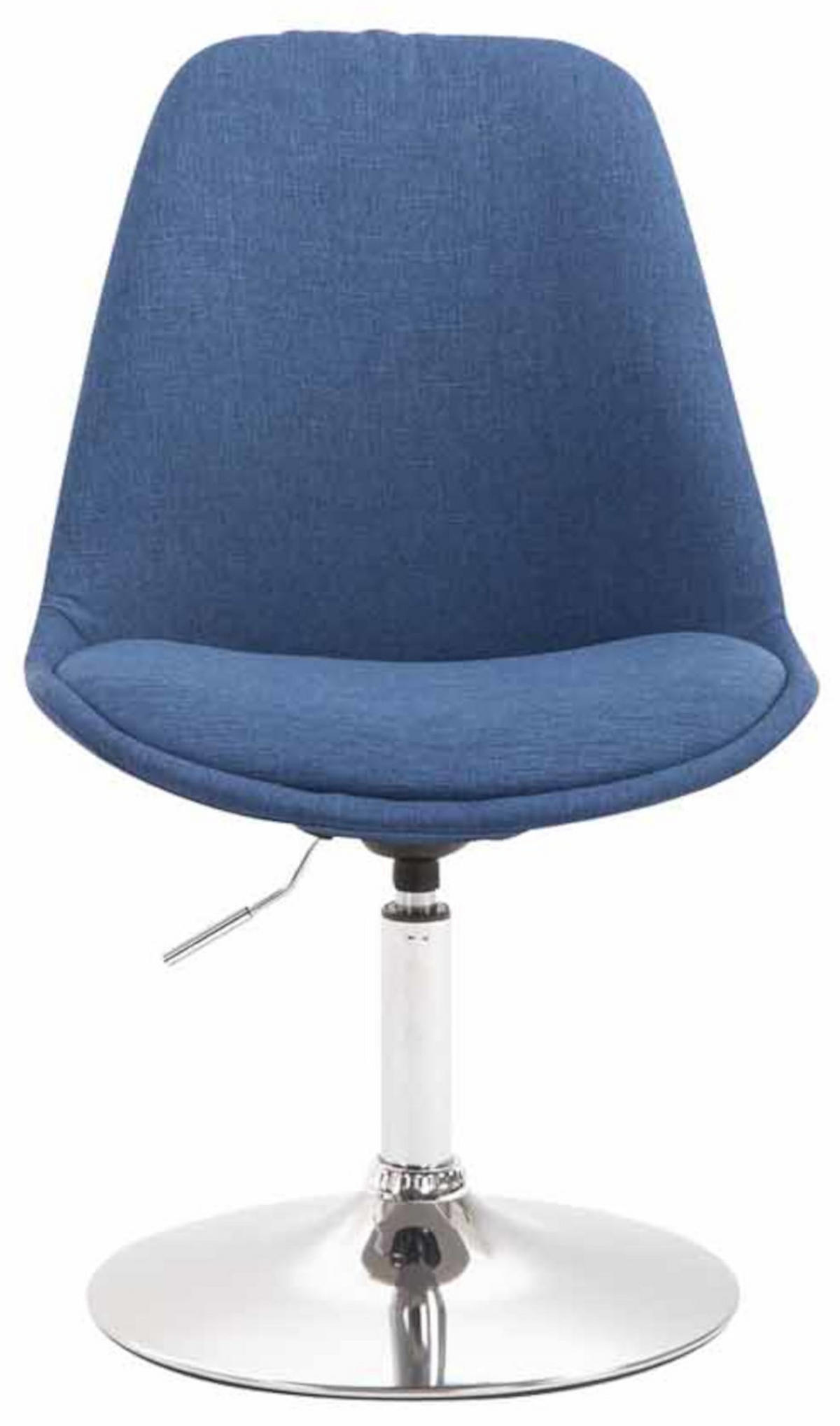 STUHL 4er Set Stoff blau - Chromfarben/Blau, Textil/Metall (48/76/57cm) - CLP