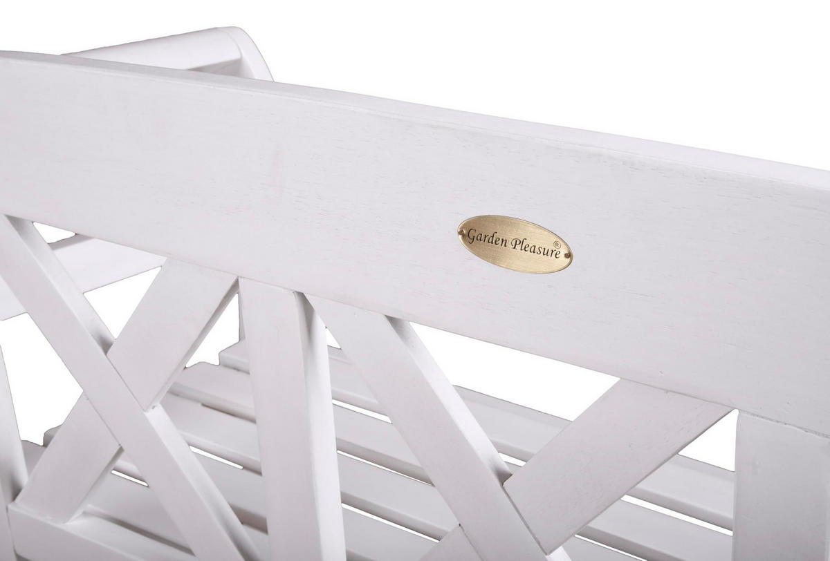 GARTENBANK Siena 2-Sitzer Terrassenbank - Grau, Holz (51/80/128cm) - DELUKE