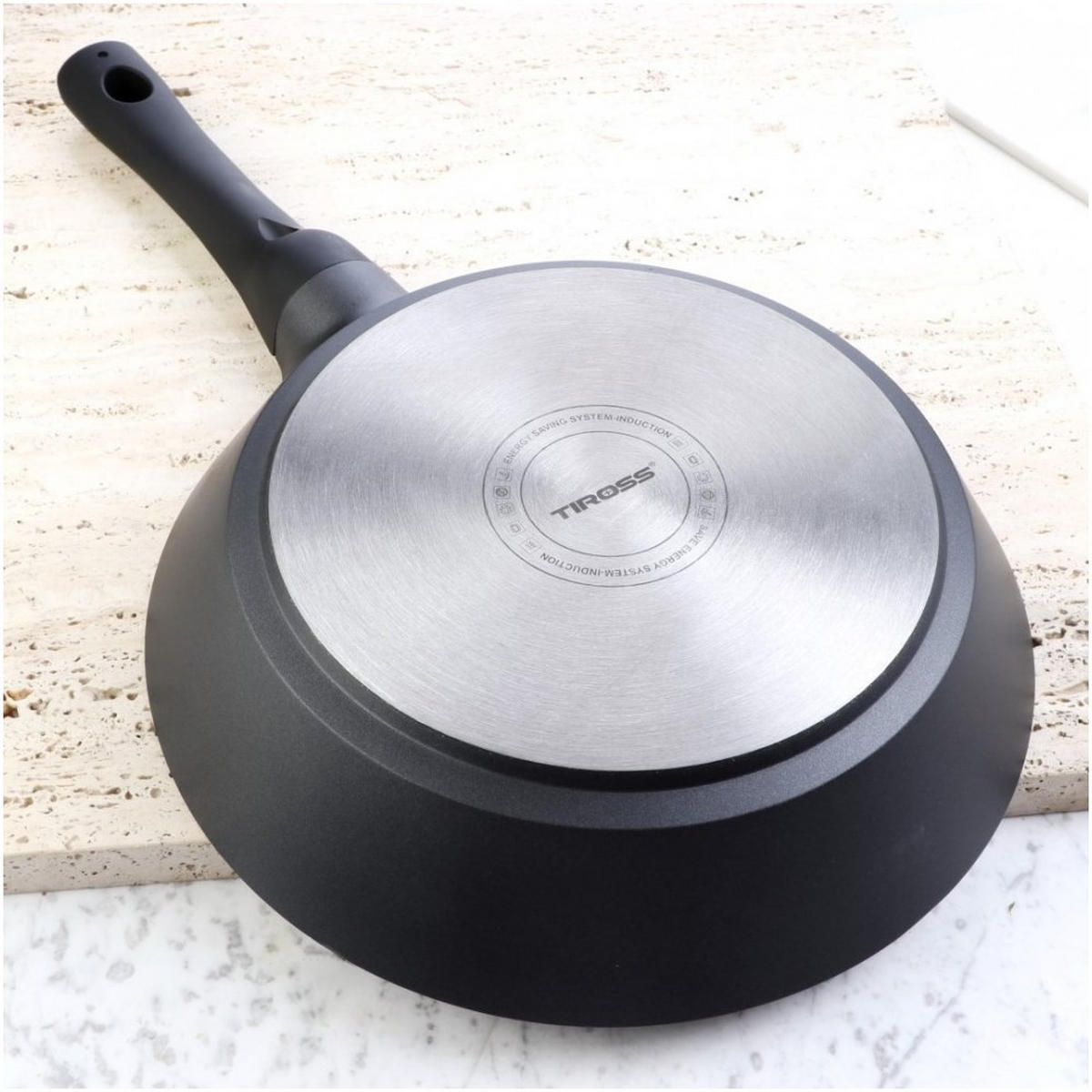 PFANNE Grau 40/26/5.5 cm TS1441 - Grau, Metall (26cm) - Tiross 
