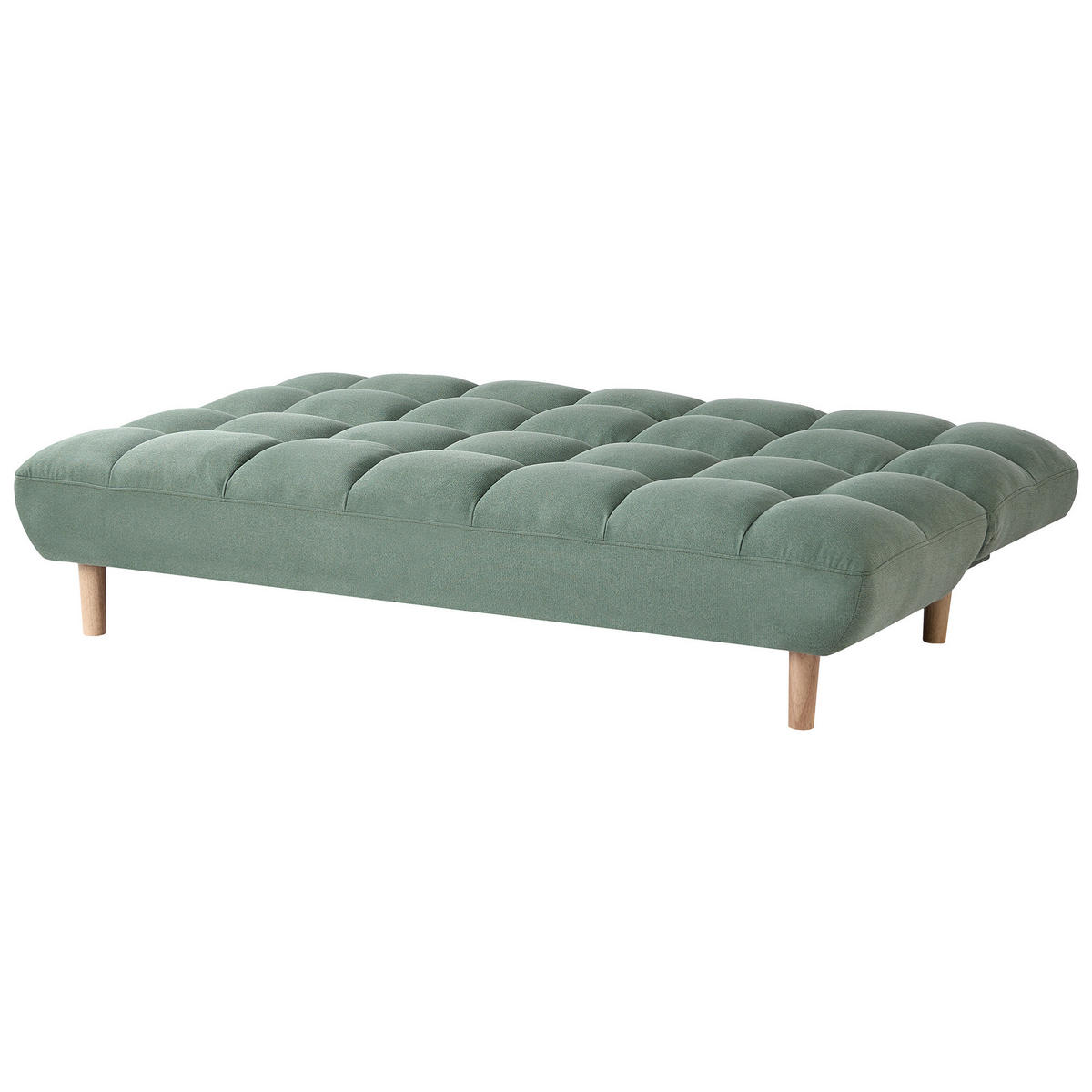 SCHLAFSOFA 2-Sitzer Stoff Hellgrün Risor - Hellgrün, Textil (190/83/90cm) - Beliani