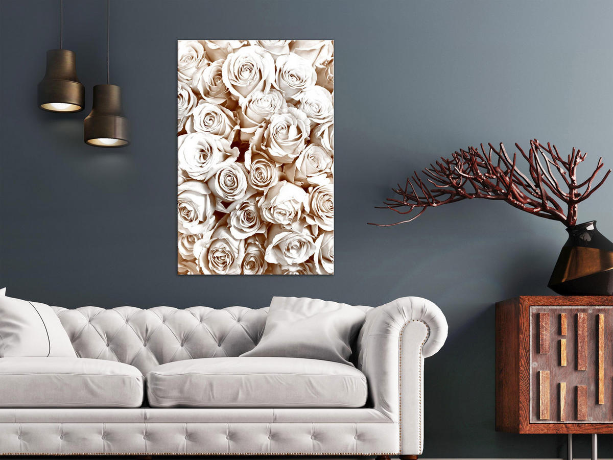 KUNSTDRUCK Beige 40/60 cm - Beige, Textil (40/60cm) - KUNSTLOFT