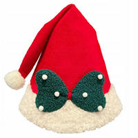 WEIHNACHTSMÜTZE Nikolausmütze - Dunkelgrün, Textil (15/40/15cm) - KRUMAD