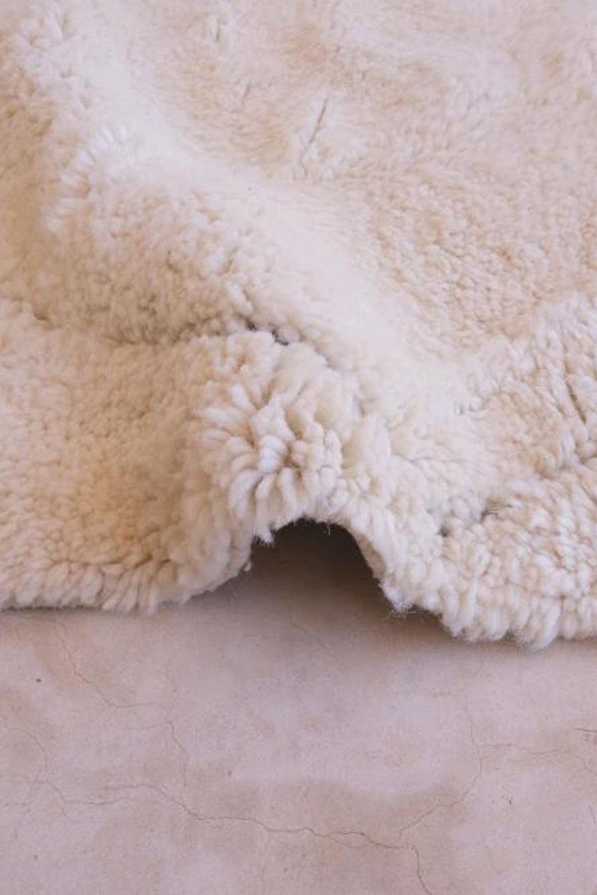 BERBERTEPPICH aus reiner Wolle 155x 216 cm - Weiß, Naturmaterialien (155/216cm) - AFK Living