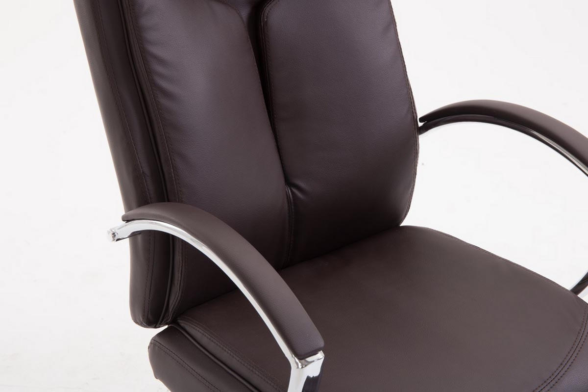 BÜROSTUHL Volute, Kunstleder Braun - Braun, Textil/Metall (65/125/73cm) - TPFLiving