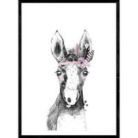 POSTER Baby-Pferd – Kinder A3 Rahmenlos - Klar, Papier (29.7/5/42cm) - Nacnic