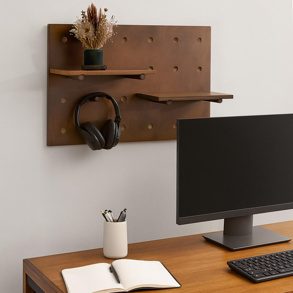 STENSKI PANEL Rjava Kompletna garnitura - rjava, les (40/60/1cm) - MCW