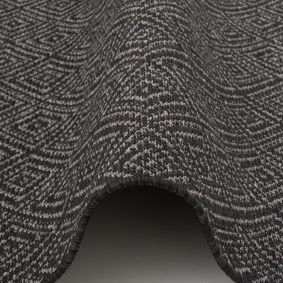 IN- UND OUTDOOR TEPPICH LÄUFER BEIDSEITIG NEWPORT - Anthrazit, Textil (80/320cm) - Snapstyle