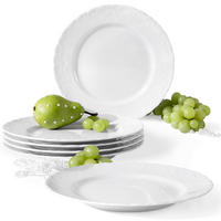 TELLER-SET SPEISETELLER Cmielow Rococo 6-tlg - Weiß, Keramik (25cm) - KONSIMO®