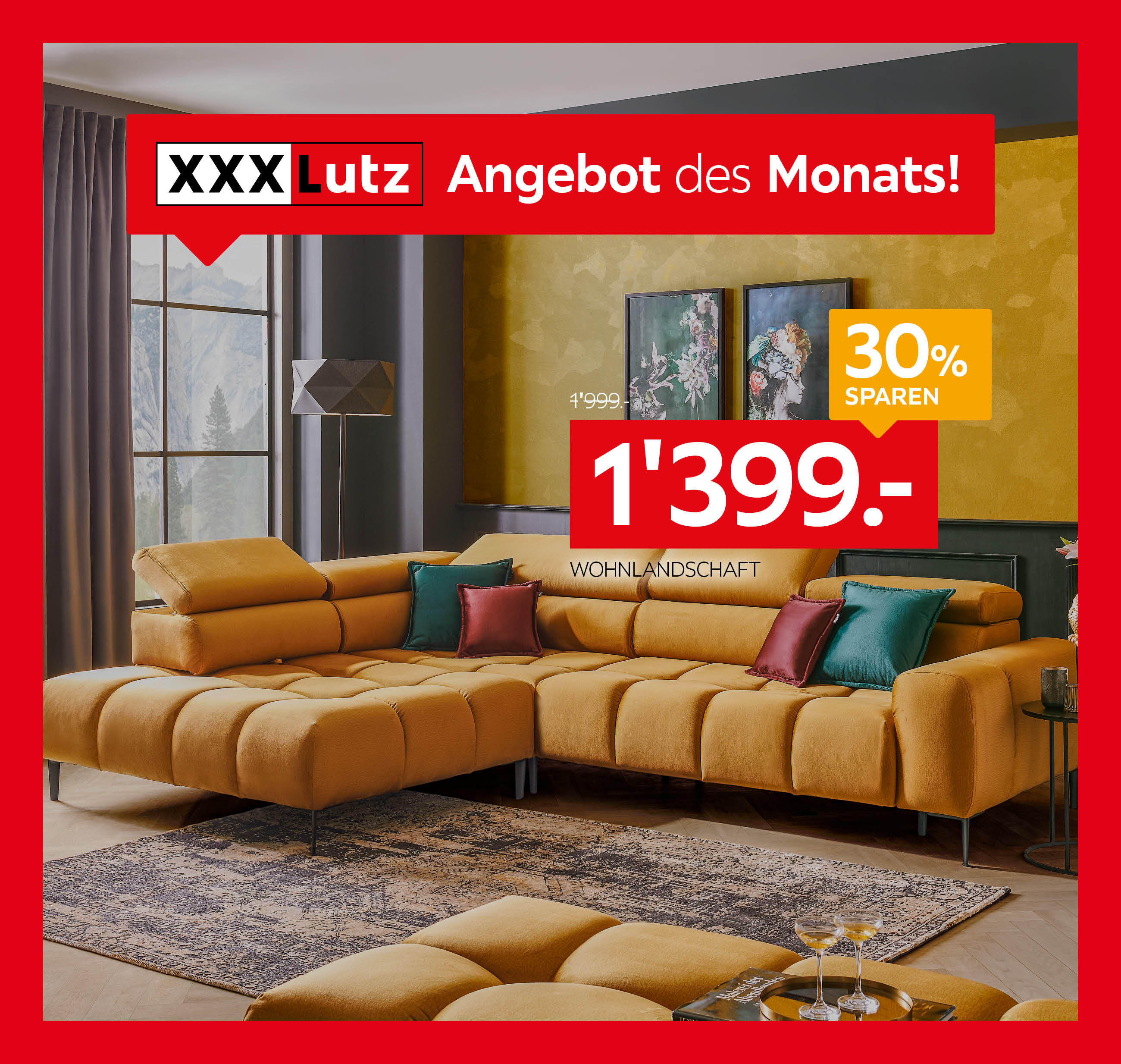 Angebot des Monats - Wohnlandschaft