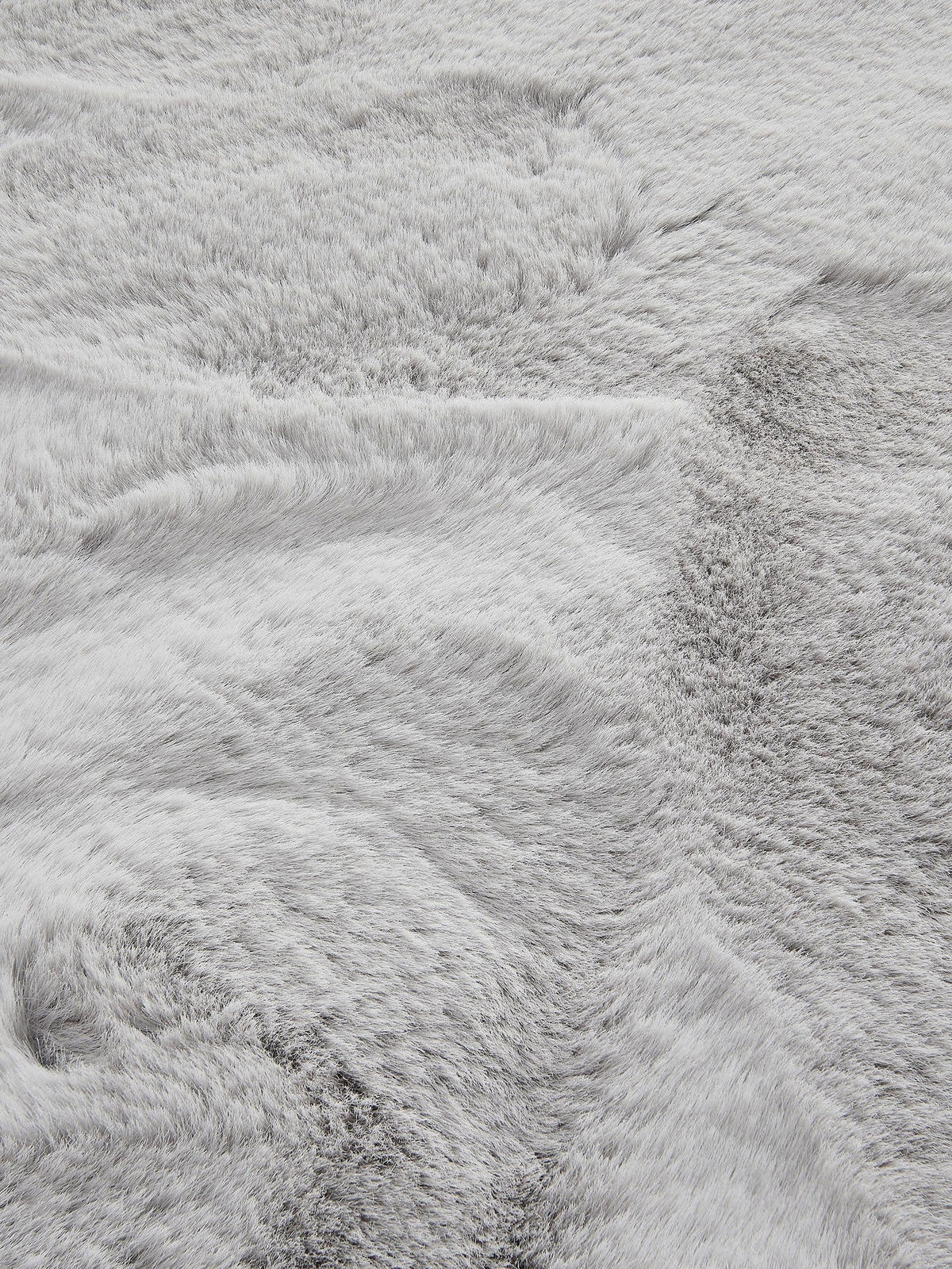 KUNSTFELL-TEPPICH Dave Grau ø 120 cm rund - Grau, Textil (120/120cm) - benuta Nest