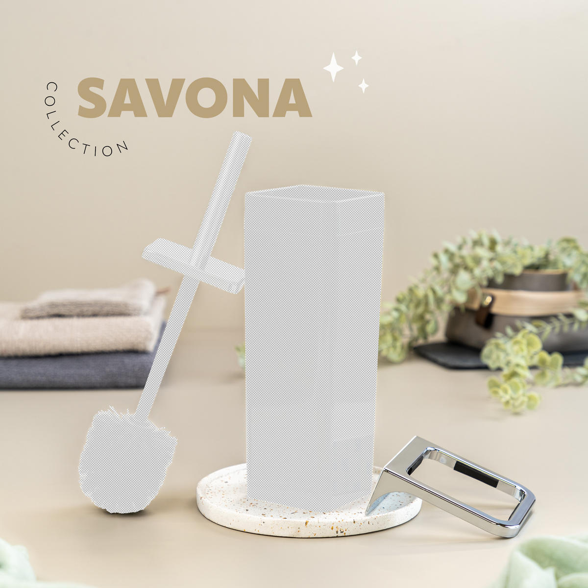 WANDHALTERUNG SAVONA, silber, Kunststoff - Chromfarben, Kunststoff (11.5/4.5/12cm) - bremermann