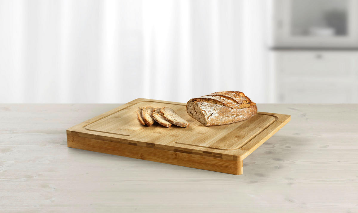 SCHNEIDEBRETT Marvin aus Bambus - Naturfarben, Holz (35/45cm) - Mömax