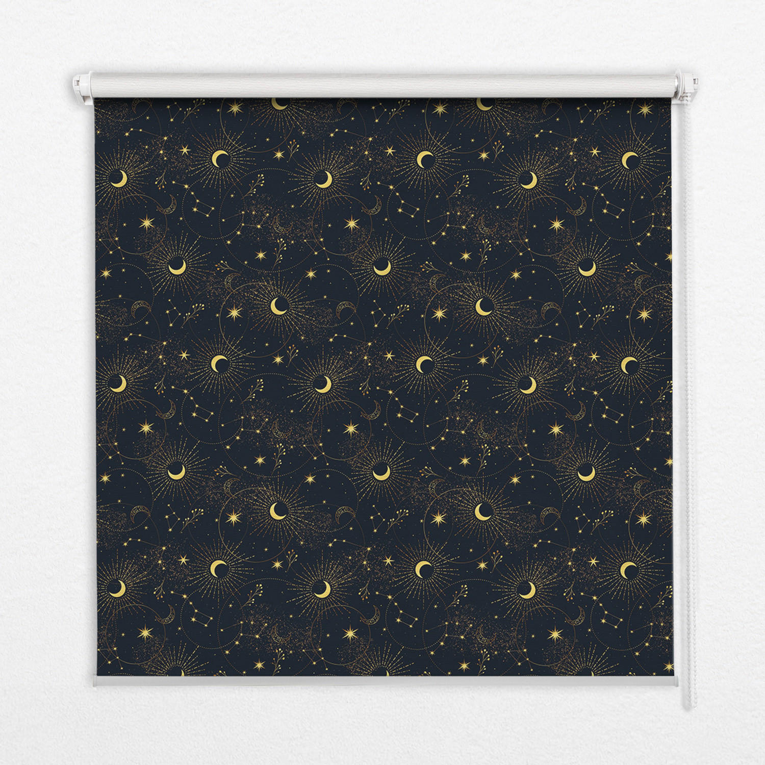 TULUP VNITŘNÍ roleta - okenní roleta - roleta - 100x140 cm - Měsíc a hvězdy