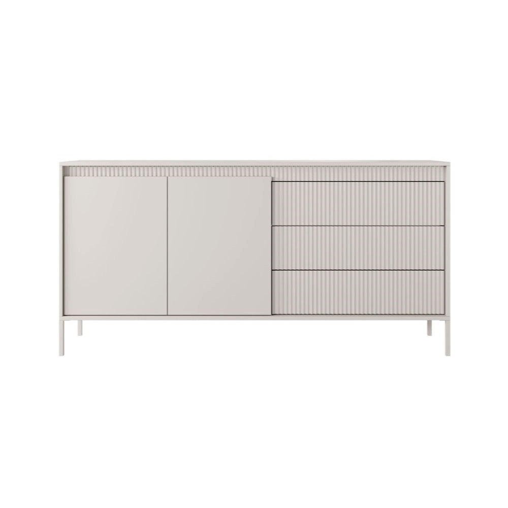 SIDEBOARD Falsetto Beige 153 cm - Beige, Holzwerkstoff/Metall (153/81.5/39.5cm) - Selsey