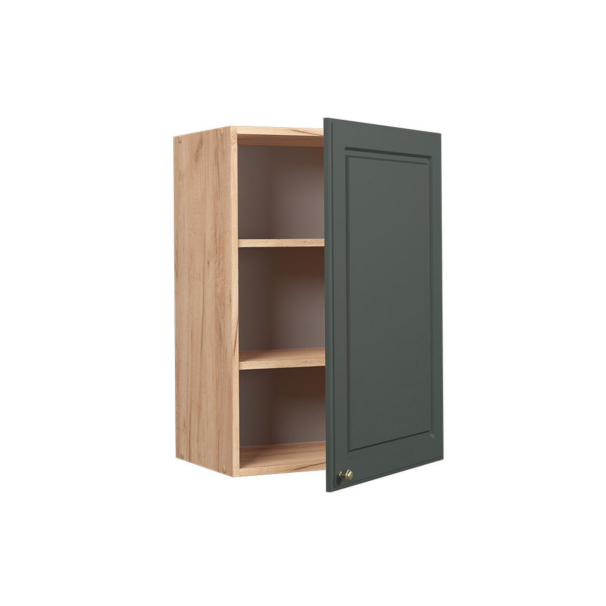 HÄNGESCHRANK Fame-Line Grün-Gold Landhaus 50 cm - Honigeiche/Eiche Wotan, Holzwerkstoff (50/72/34.1cm) - Vicco