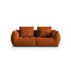 SOFA modular Bloom aus Samt terrakotta 3 Sitzplätze - Terra cotta, Textil (106/95/232cm) - Micadoni