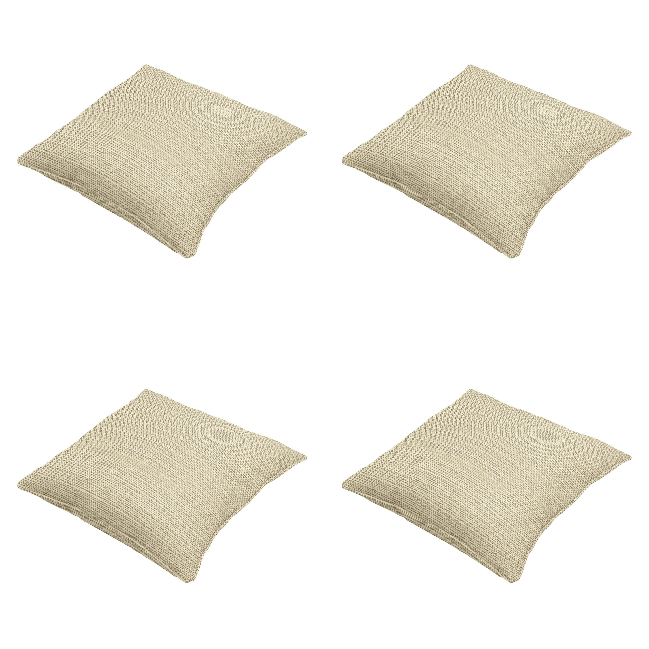 DEKORATIONSKISSEN Richmond - Beige - 50/50/10 cm - 4er-Set - Beige, Textil (50/50cm) - Madison