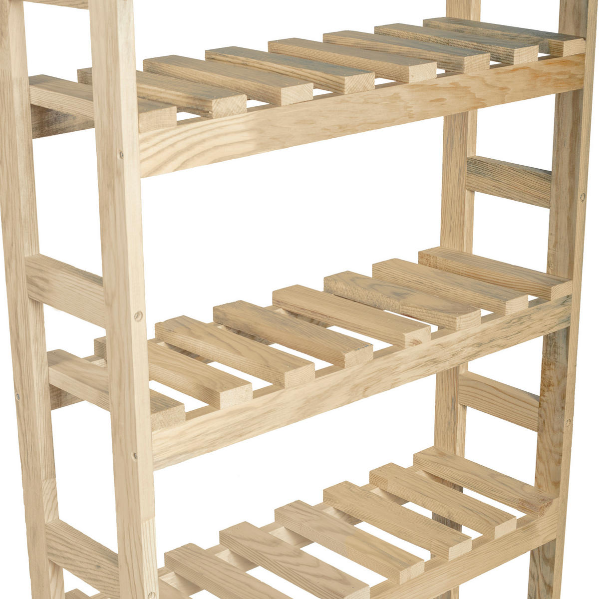 BADEZIMMERREGAL Alslev - Naturfarben, Holz (64/160/21cm) - [en.casa]