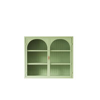 WANDSCHRANK Grün 70/23/60 cm - Grün, Glas (70/60/23cm) - PANGIVO